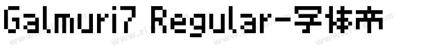Galmuri7 Regular字体转换